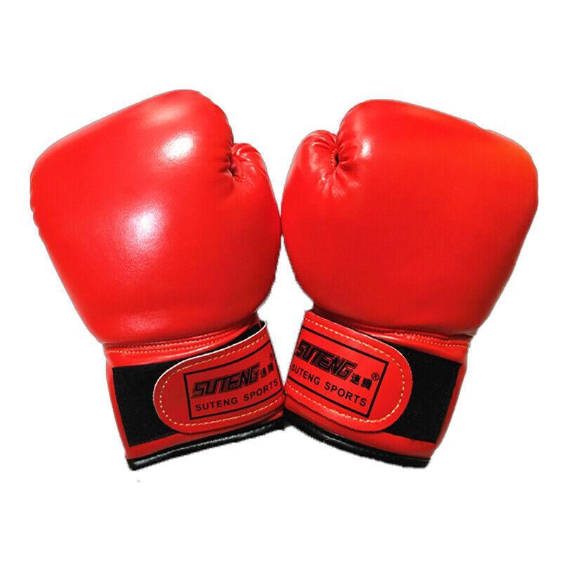 Boxing Sparring Training Gloves MMA Kickboxing Punching Gloves for Practice Sessions - Blue [Map Pattern]