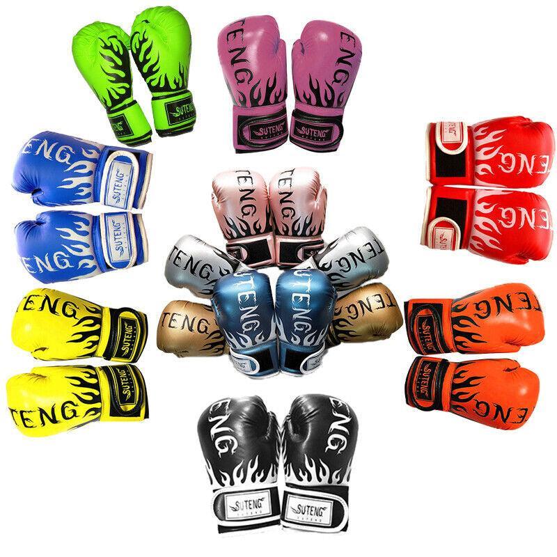 2PCS PU Boxing Training Gloves for Young Beginners Suitable for Ages 3-12 - Red
