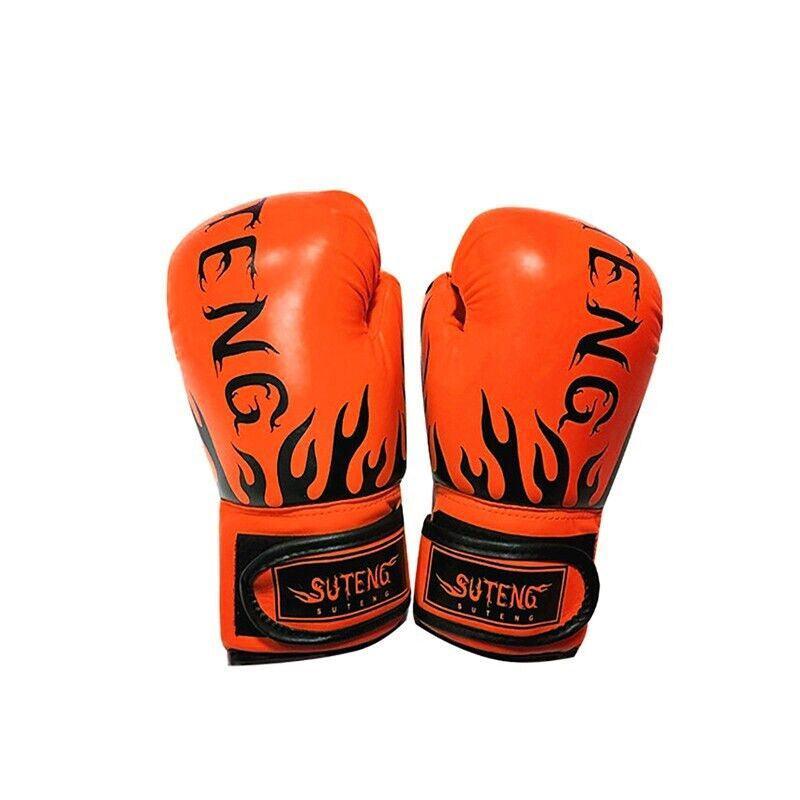 2PCS PU Boxing Training Gloves for Young Beginners Suitable for Ages 3-12 - Yellow