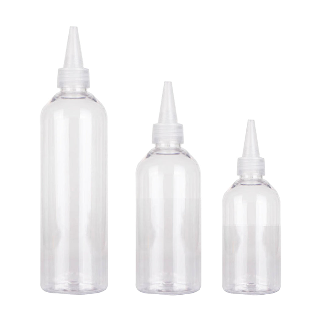 100pcs Needle Tip Plastic Bottles Transparent Squeeze Dispensing Bottle DIY Tool - 50ml