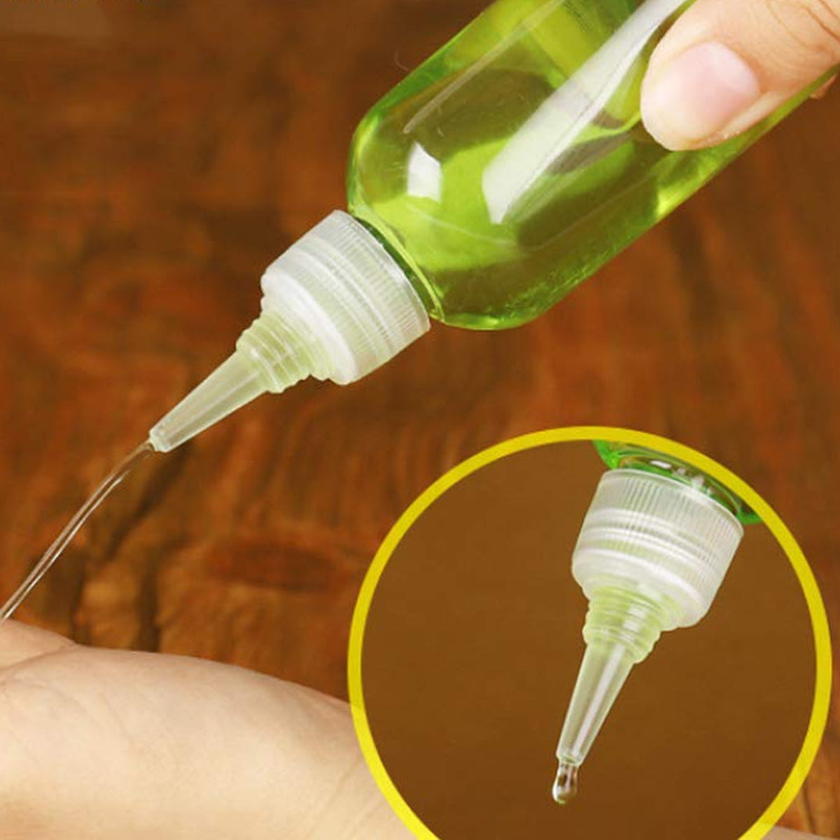 100pcs Needle Tip Plastic Bottles Transparent Squeeze Dispensing Bottle DIY Tool - 50ml