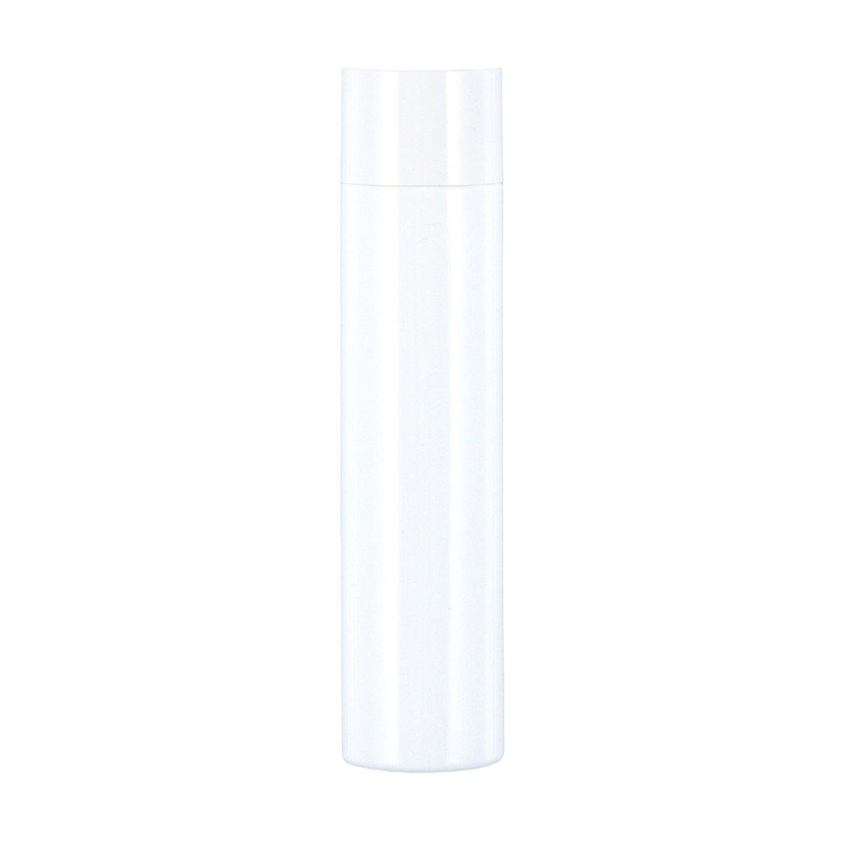 50/100/150ml Plastic Toner Lotion Bottles Refillable Travel Cosmetic Containers - Black Lid + White Bottle - 100ml