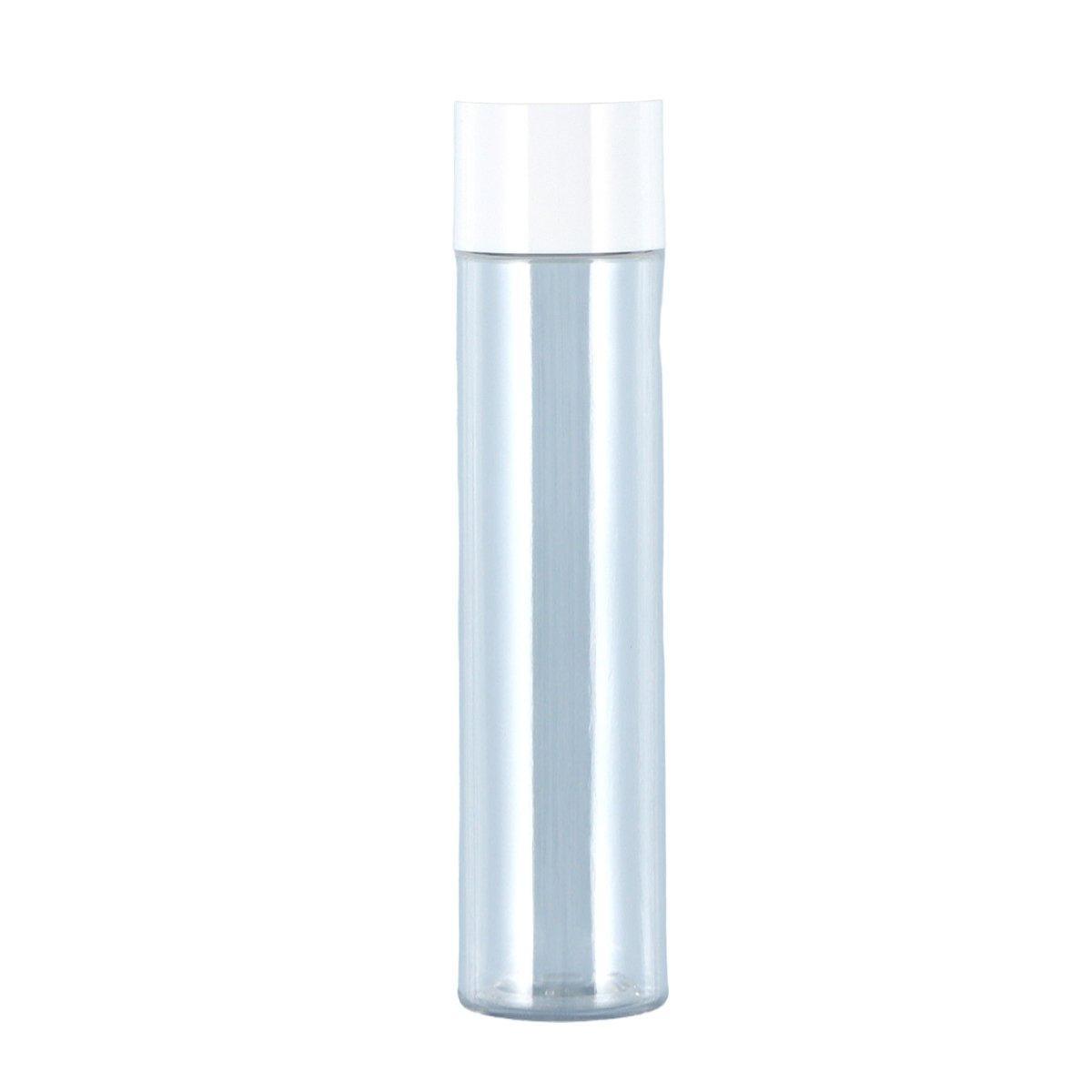 50/100/150ml Plastic Toner Lotion Bottles Refillable Travel Cosmetic Containers - White Lid + Transparent Bottle - 100ml