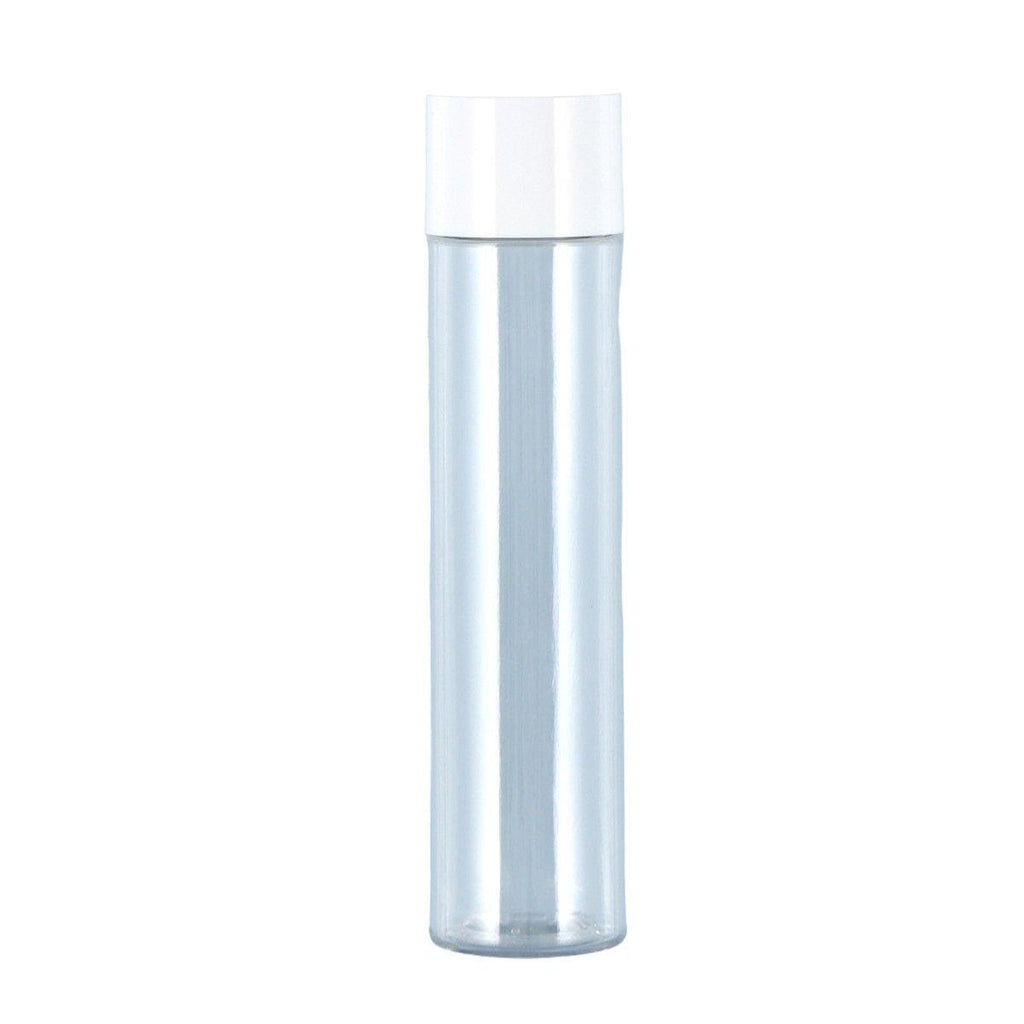 50/100/150ml Plastic Toner Lotion Bottles Refillable Travel Cosmetic Containers - White Lid + Transparent Bottle - 50ml