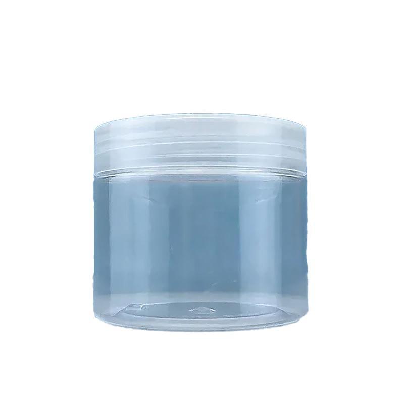 10pcs Transparent Wide Mouth Plastic Jars with Cap Skin Care Cream Containers - 40ml