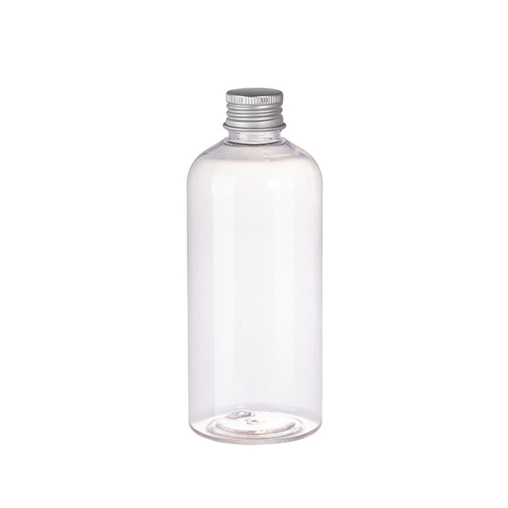 20pcs Brown Transparent Cosmetic Bottles with Aluminum Lids for Packaging - Transparent-100ml