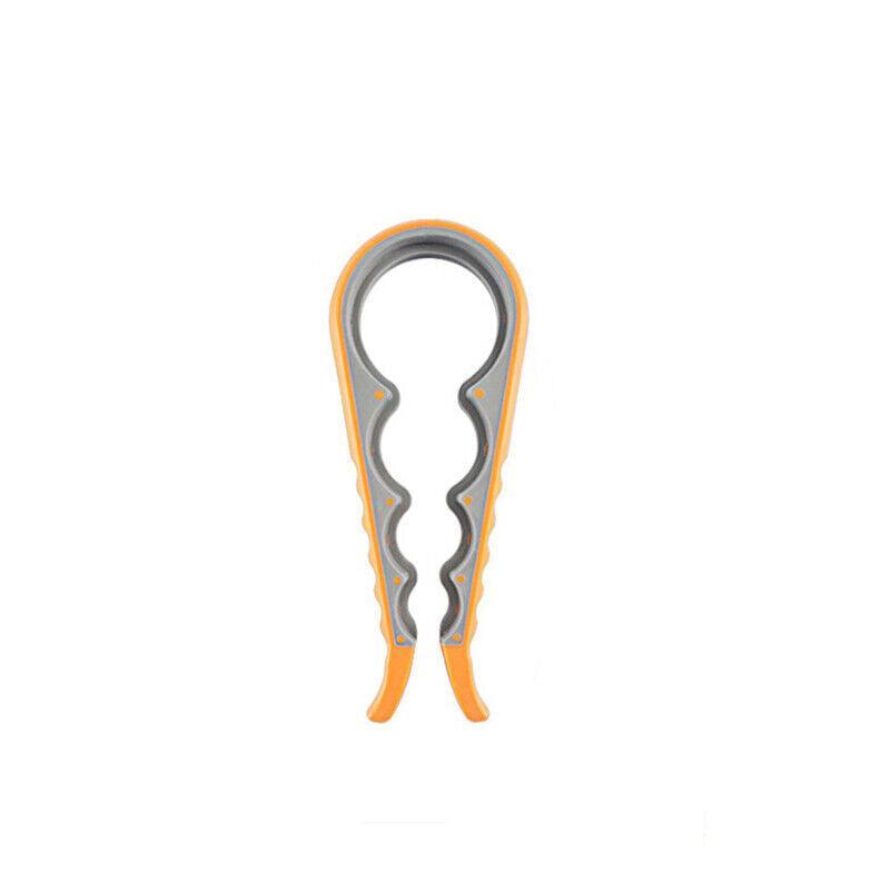 Silicone Jar Can Opener Multi-Purpose Lids Cap Arthritis Bottle Opener Easy Grip - Red