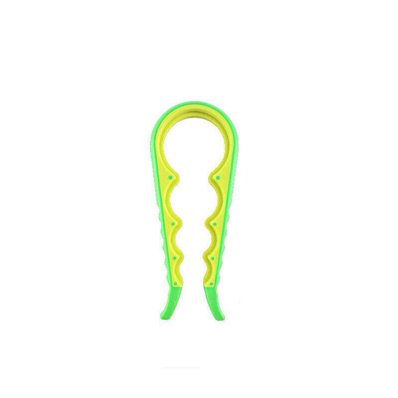Silicone Jar Can Opener Multi-Purpose Lids Cap Arthritis Bottle Opener Easy Grip - Red