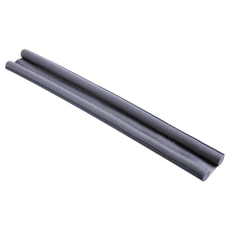 Door Bottom Seal Draft Stopper Guard Threshold Sealing Strip Wind Dust Protector - White
