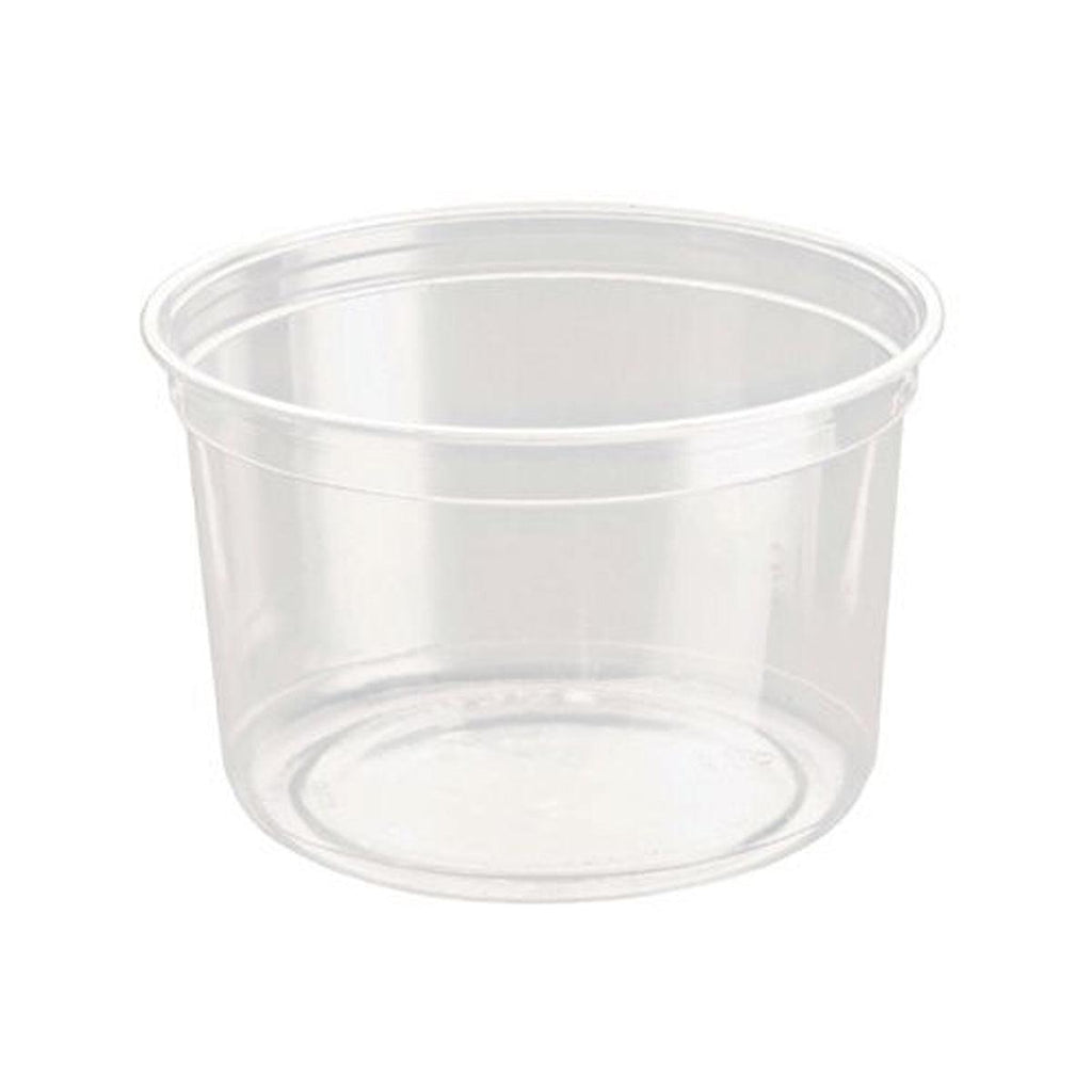 100PCS Transparent Packing Box Plastic Dessert Bowl Food Container - 16oz Bowl