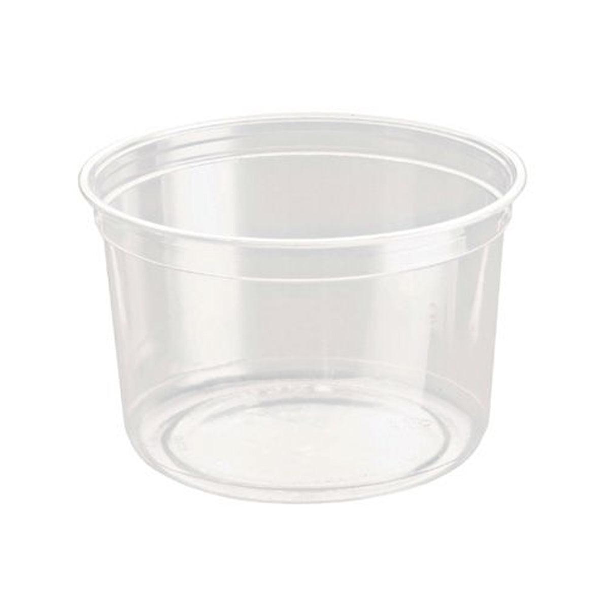 100PCS Transparent Packing Box Plastic Dessert Bowl Food Container - 16oz Bowl