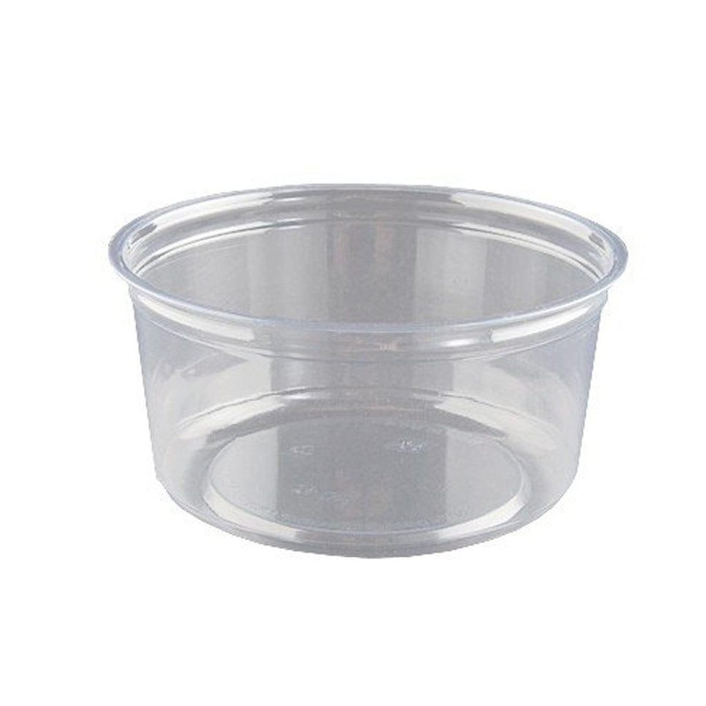 100PCS Transparent Packing Box Plastic Dessert Bowl Food Container - 8oz Bowl