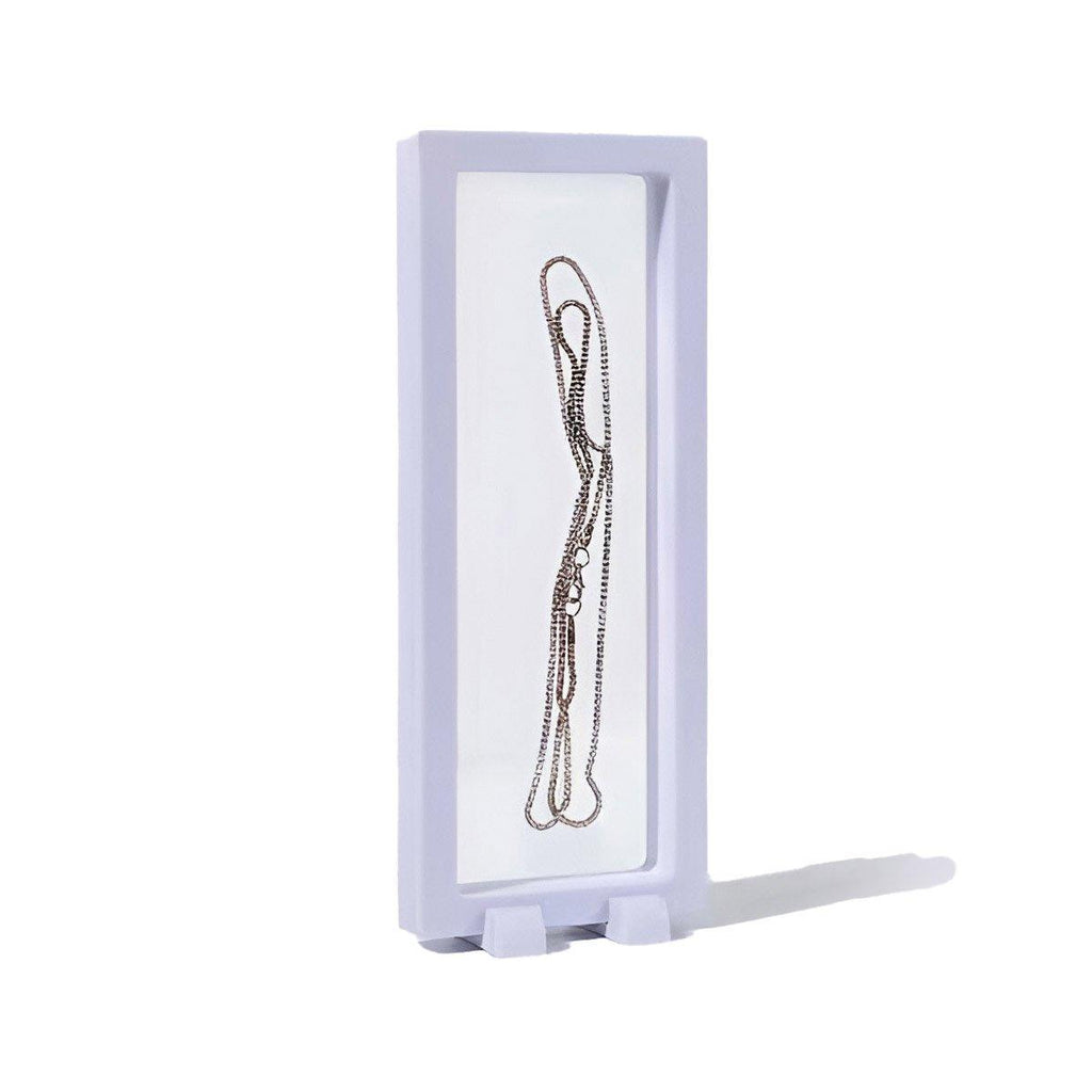 10pcs Transparent PE Film Display Box Jewelry Packaging Storage Box Container - 7-18-2-White