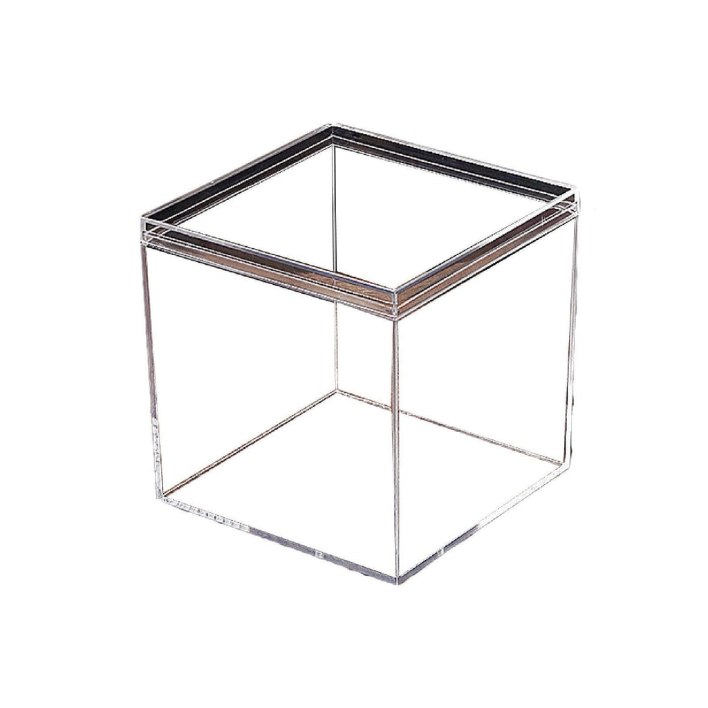 10pcs Clear Acrylic Plastic Boxes Square Storage Containers for Food  Small Item - 10pcs-75-75-75