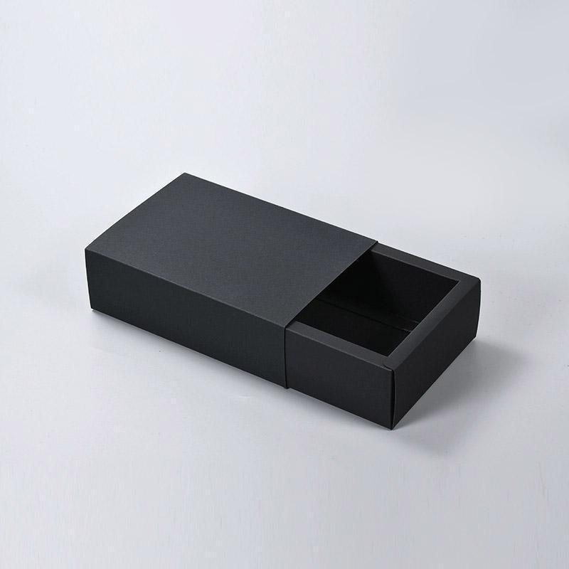 25X Black Kraft Paper Drawer Jewelry Package Necklace Bracelet Gift Package box - 12*12*5-25pcs