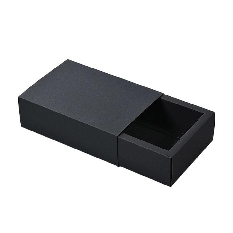 25X Black Kraft Paper Drawer Jewelry Package Necklace Bracelet Gift Package box - 12*12*5-25pcs