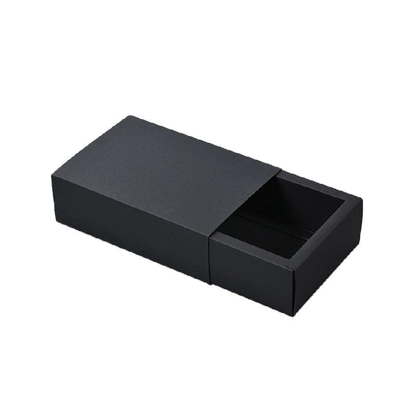 25X Black Kraft Paper Drawer Jewelry Package Necklace Bracelet Gift Package box - 27.5*20*5.5-25pcs