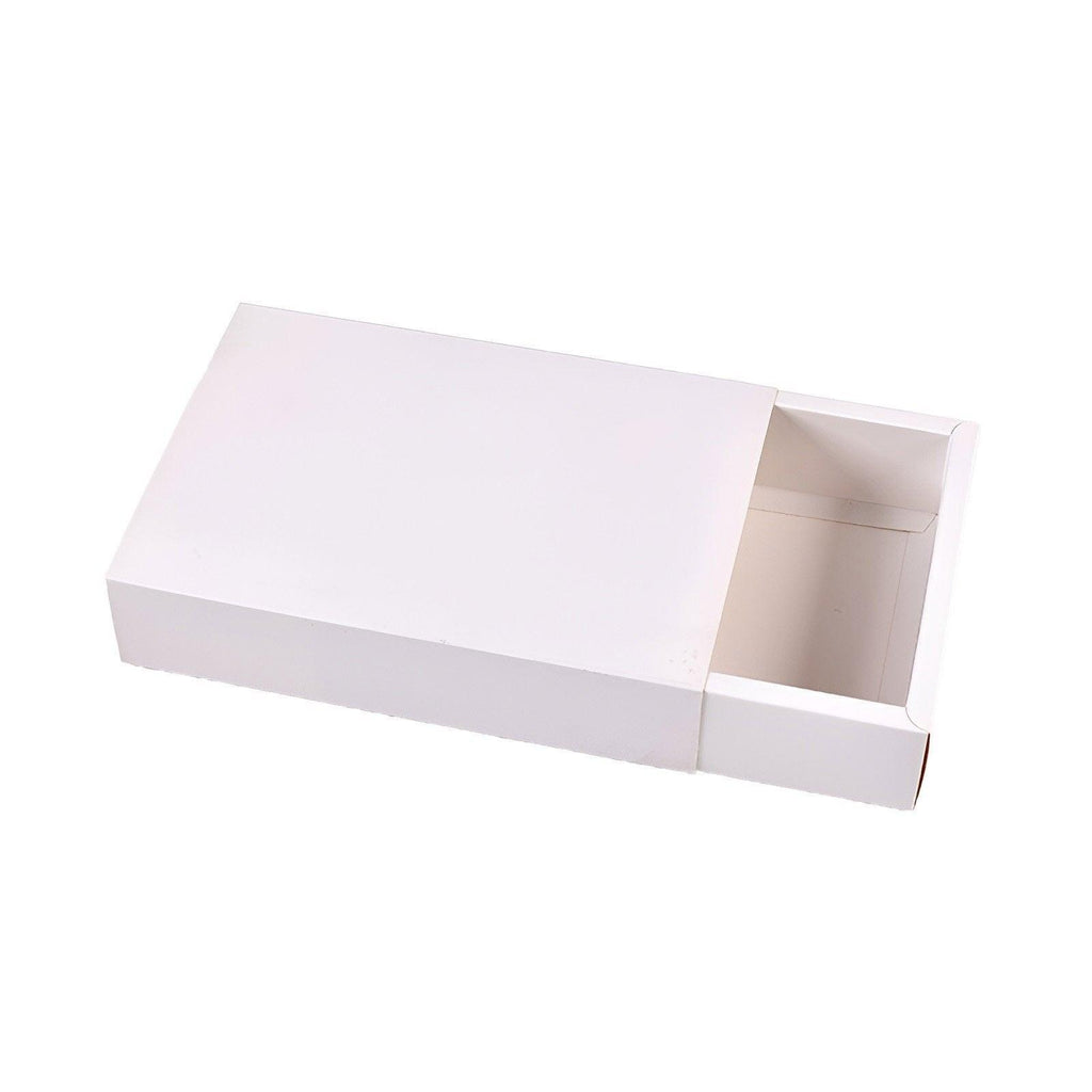 25X White Kraft Paper Drawer Jewelry Package Necklace Bracelet Gift Package box - 18.5*13.5*3-25pcs