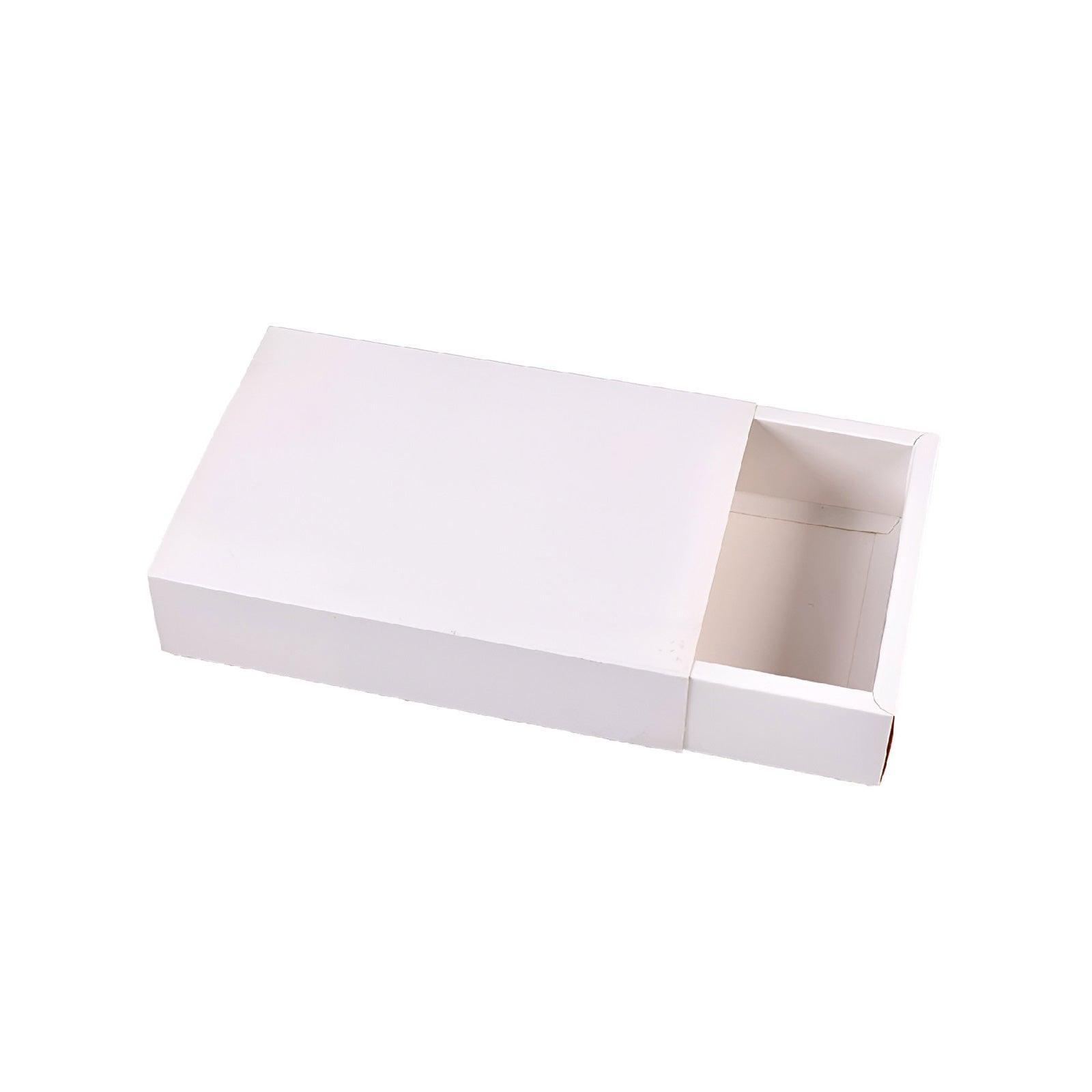 25X White Kraft Paper Drawer Jewelry Package Necklace Bracelet Gift Package box - 18.5*13.5*3-25pcs