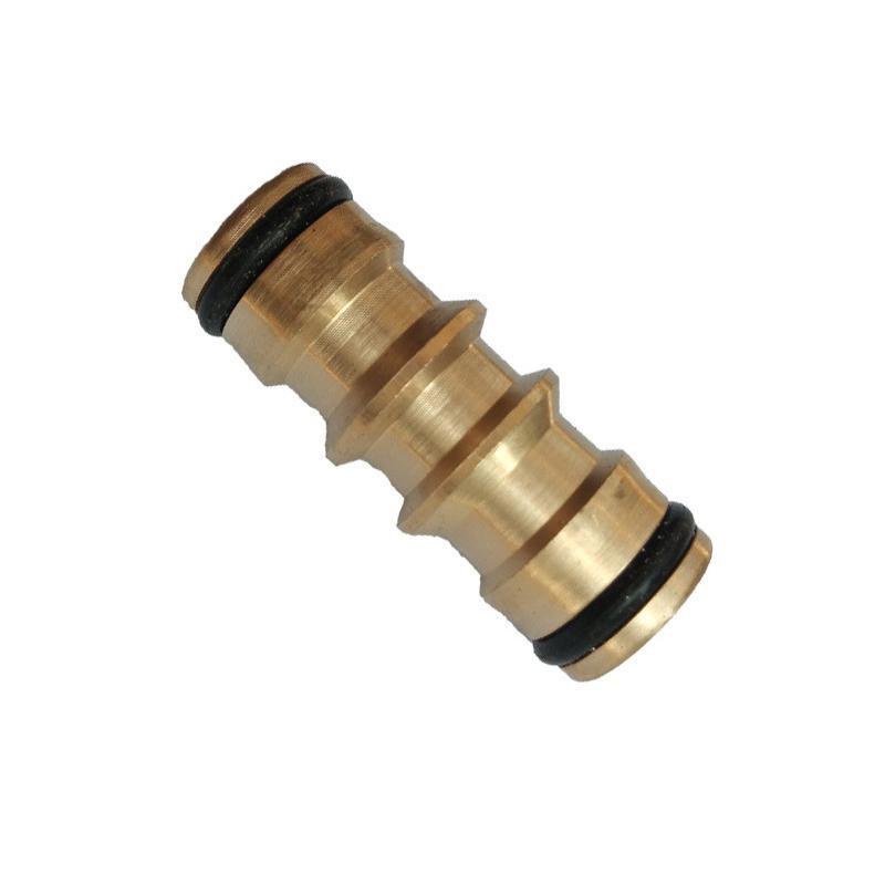 Brass Garden Hose Connector Fitting Double End Quick Joiner for 12mm Pipe Repair