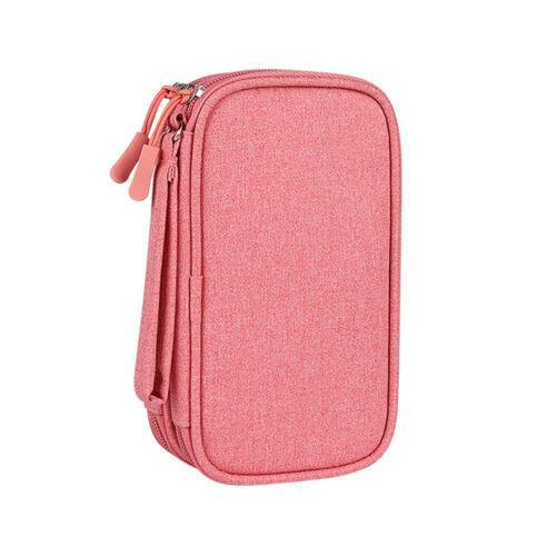 Electronic Accessories Cable Bag Organizer Travel Pouch Storage Cases Charger - Grey