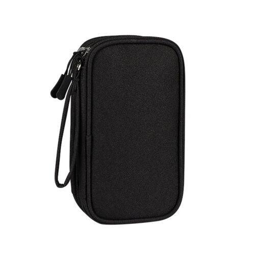 Electronic Accessories Cable Bag Organizer Travel Pouch Storage Cases Charger - Navy