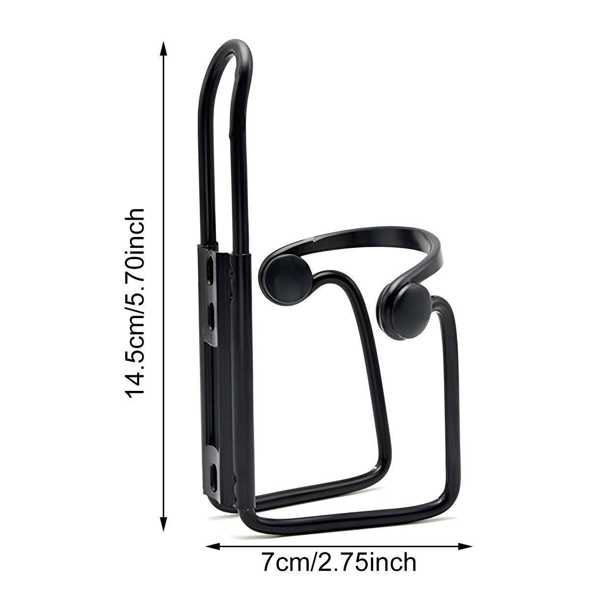 Durable Aluminum Alloy Water Bottle Holder for MTB Bike Bicycle Cycling Cage - Black