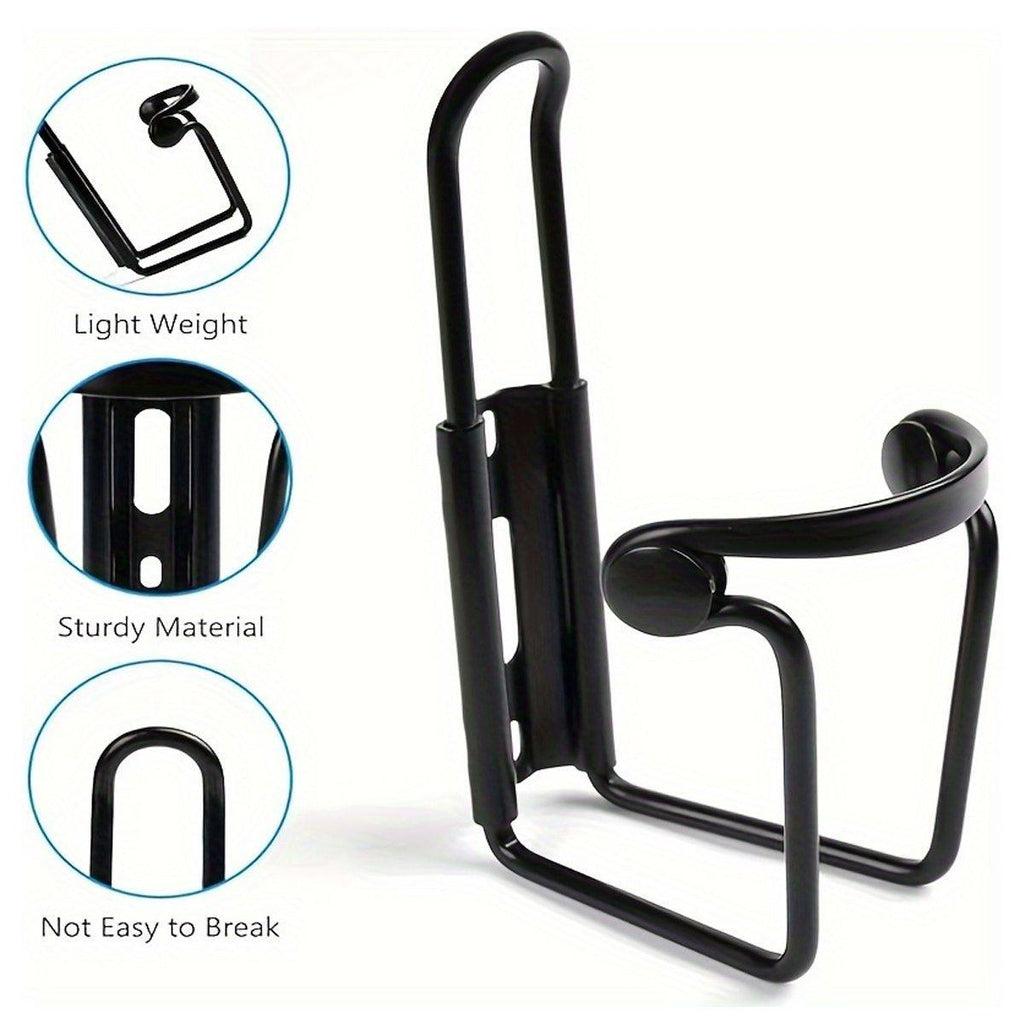 Durable Aluminum Alloy Water Bottle Holder for MTB Bike Bicycle Cycling Cage - Black