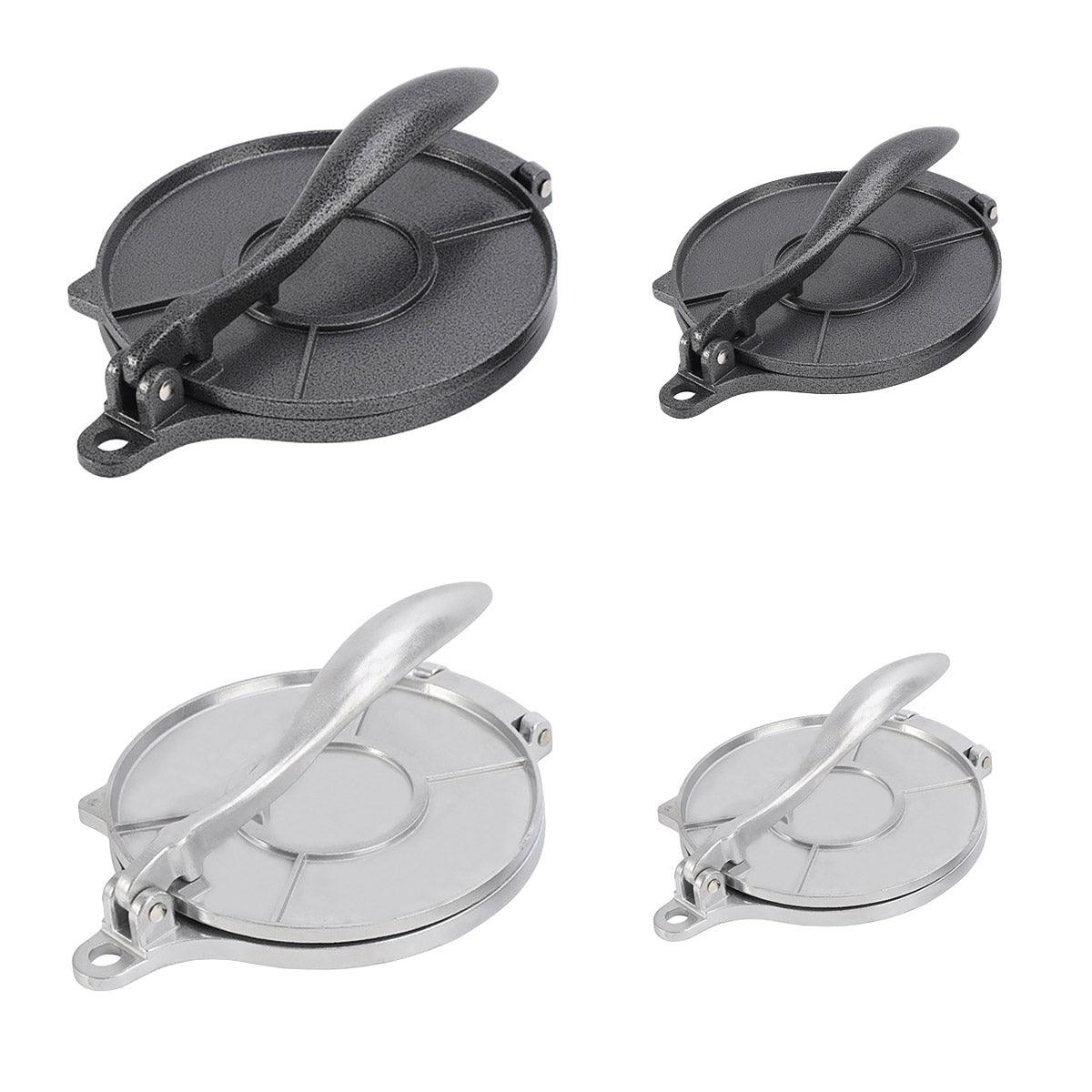 16/20cm Premium Tortilla Press Flat Bread Maker Taco Roti Chapati Health Food - Black-20cm