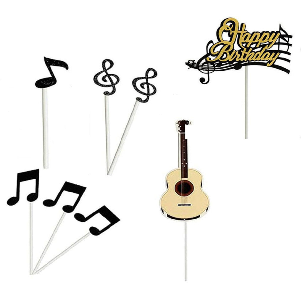 Music Notes Violin Cake Decoration Materials Birthday Cake Topper Inserts - 2