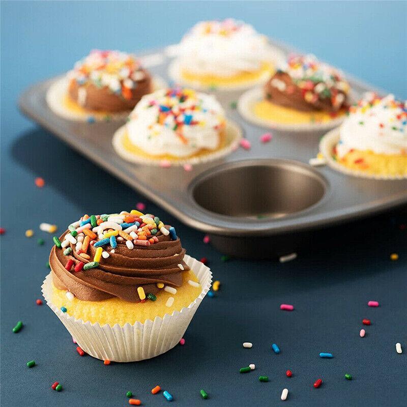 Patty Pans Muffin Cases Choc 600/Pk Cake Boards Cupcake Liners Boxes Baking Cups - 600PCS-3.5CM
