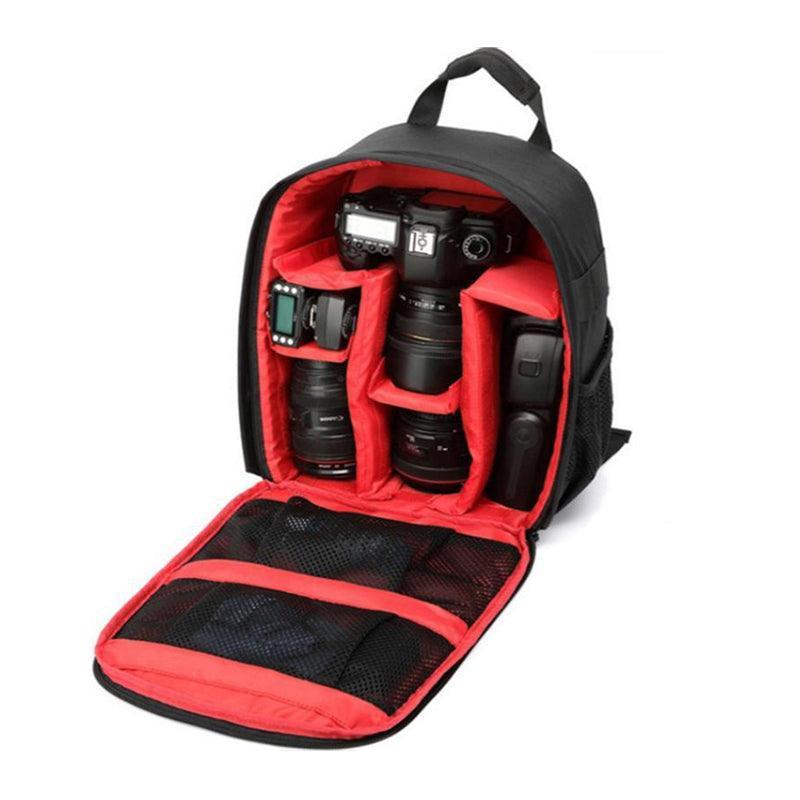 Waterproof DSLR Camera Backpack Multi Functional Rucksack for Canon Nikon Sony - Orange