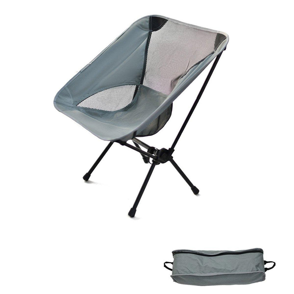 Outdoor Portable Lightweight Folding Camping Chair High Back Fishing Chair - Red