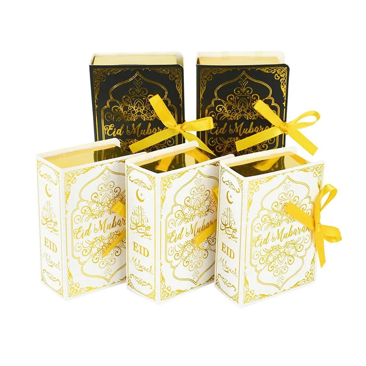 50PCS Moon Stars Wedding Candy Box Gift Box Holiday Party Decorations Favour - White