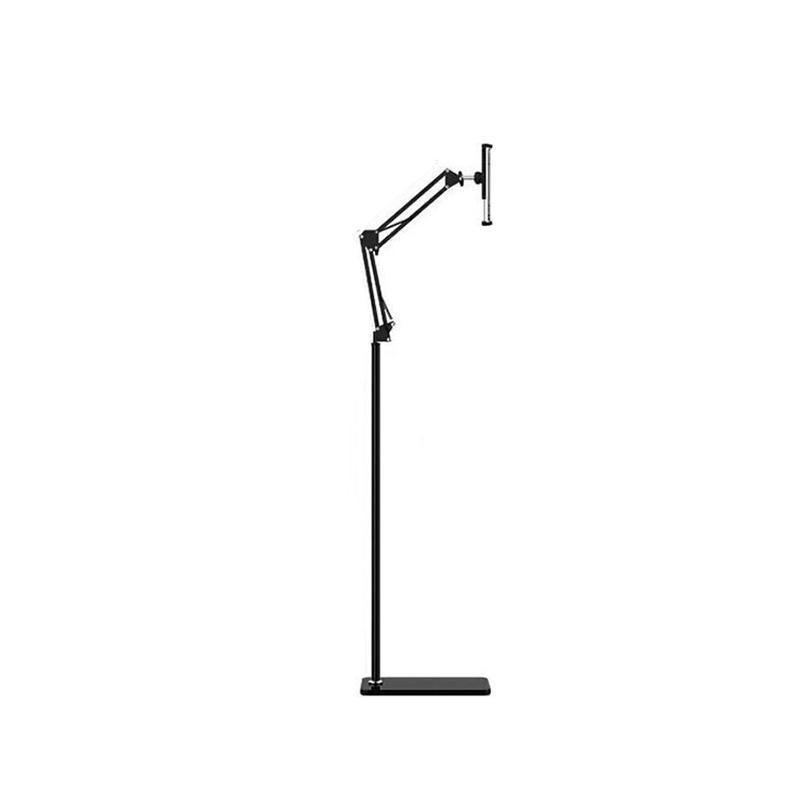 Hands Free Floor Stand Adjustable Bed Clip Holder For Tablet iPad iPhone Switch - 175cm White(Floor Cantilever Stand