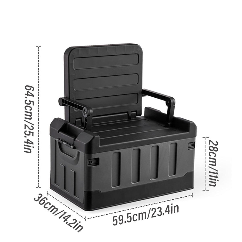 Folding Storage Box Large Capacity Organizer Collapsible Container for Home Use