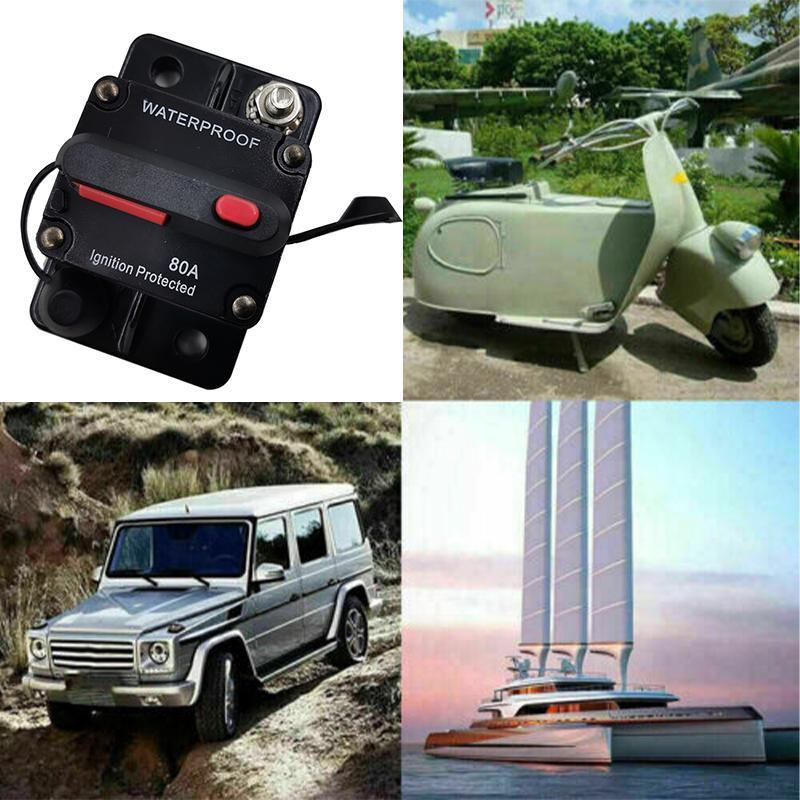 Waterproof Car Circuit Breaker Fuse Reset 30-300A AMP 12V-48V DC Car Boat IP67 - 200A