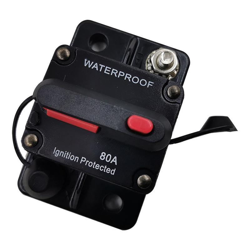 Waterproof Car Circuit Breaker Fuse Reset 30-300A AMP 12V-48V DC Car Boat IP67 - 80A