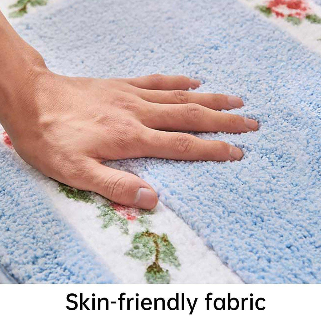 Non Slip Entry Mat Indoor Outdoor Mat Washable Foot Mat Foyer Bedroom - Green