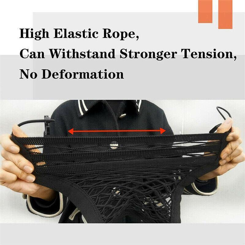 Universal Car Truck Seat Mesh Tidy Storage Net Bag Organizer Holder Multi-Pocket