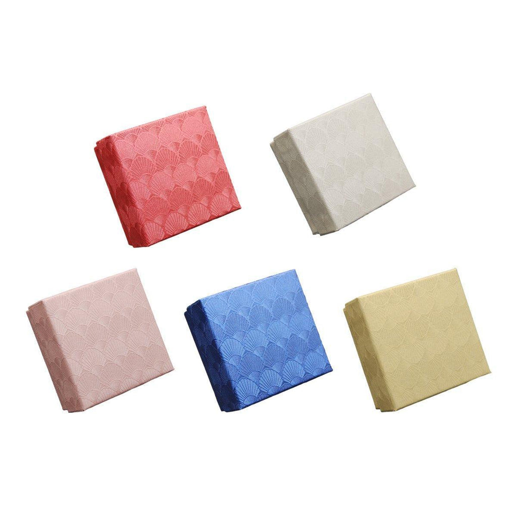 25X Jewelry Gift Boxes Shell Pattern 7.5CM Small GiftBox Empty Jewelry With Foam - Blue