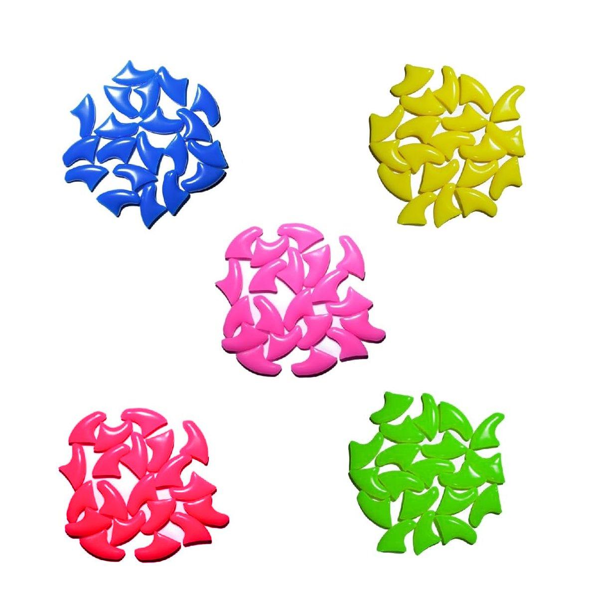 100PCS Anti Scratch Paw Covers for Cats and Kittens Nail Protector Soft Paw - Flat-S