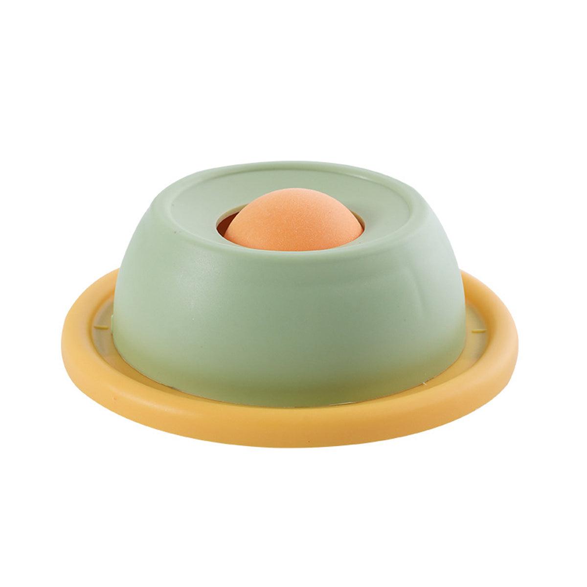 Cat Lick Toys Slow Food Tray Tease Interactive Cat Toy for Eating and Fun - Yellow
