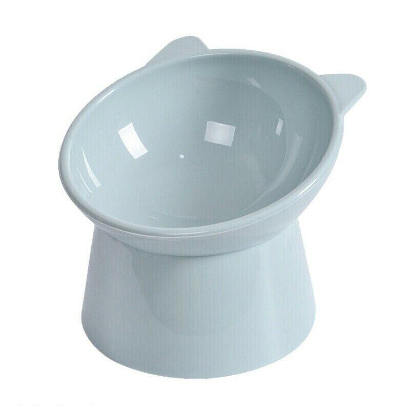 Elevated Pet Bowl Cat Dog Feeder Food Water High-Foot Anti Vomiting Tilted Bowl - Green