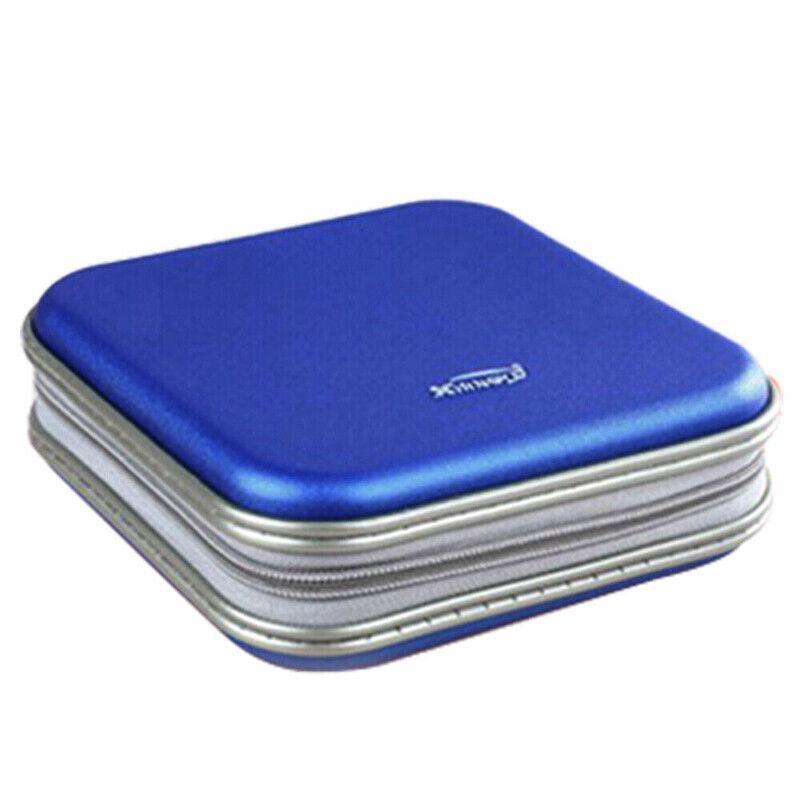 40-Disc CD DVD Wallet Case Portable Car Storage Holder Sleeve Carry Pouch - Red