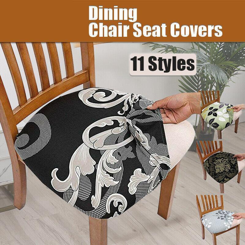 Stretch Dining Chair Seat Covers Removable Seat Cushion Slipcovers Protector - G