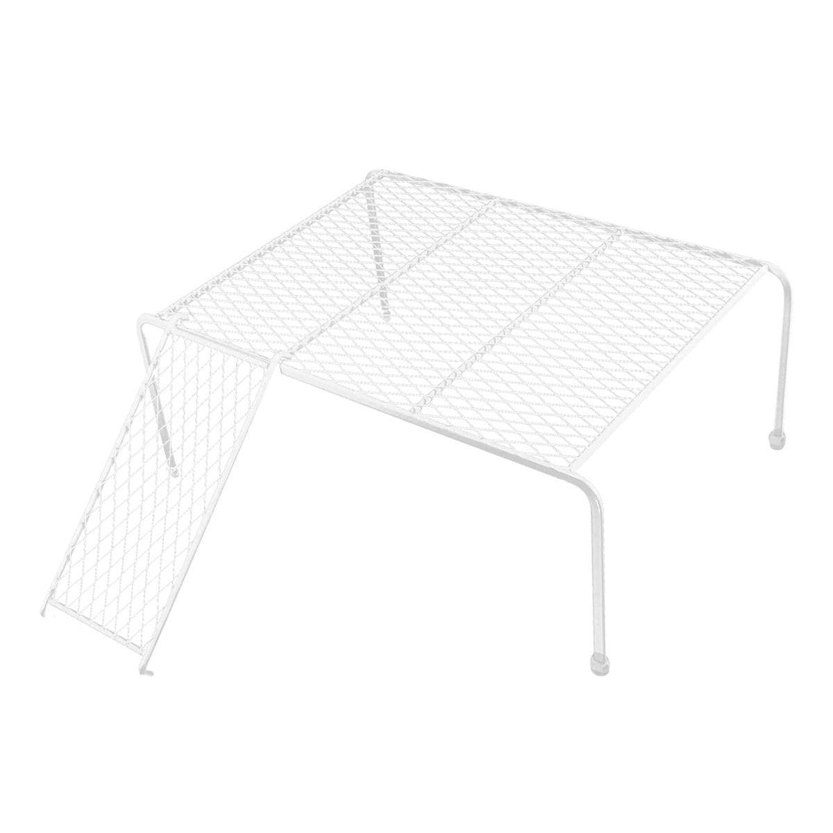 Metal Iron Chicken Feeding Ladder Grid Shelving Landscaping Platform Supplies - Black-S