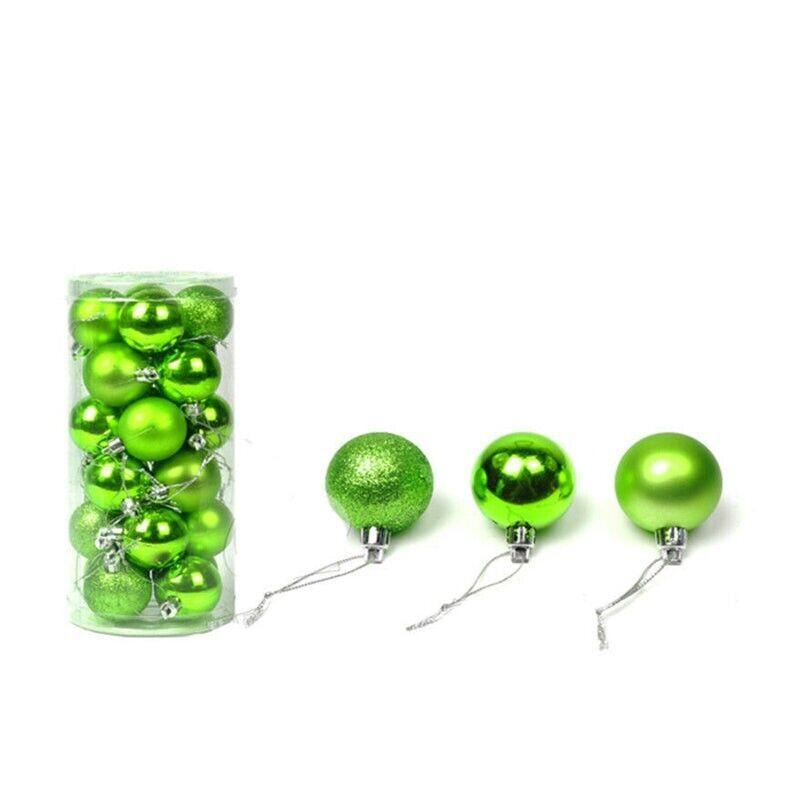 24Pcs/Pack Christmas Tree Xmas Balls Decorations Baubles Party Wedding Ornament - Dark Blue