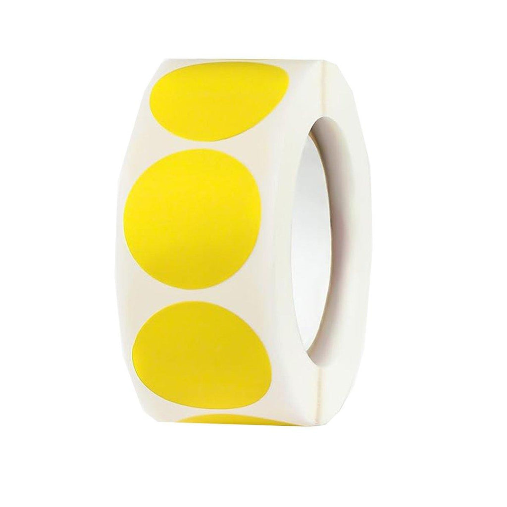 8 Rolls Colored Polka Dot Labels Round Seal Stickers Marking Round Sticker Set - White