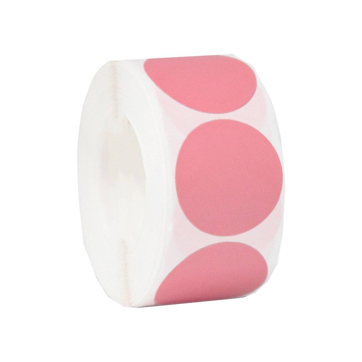8 Rolls Colored Polka Dot Labels Round Seal Stickers Marking Round Sticker Set - Yellow